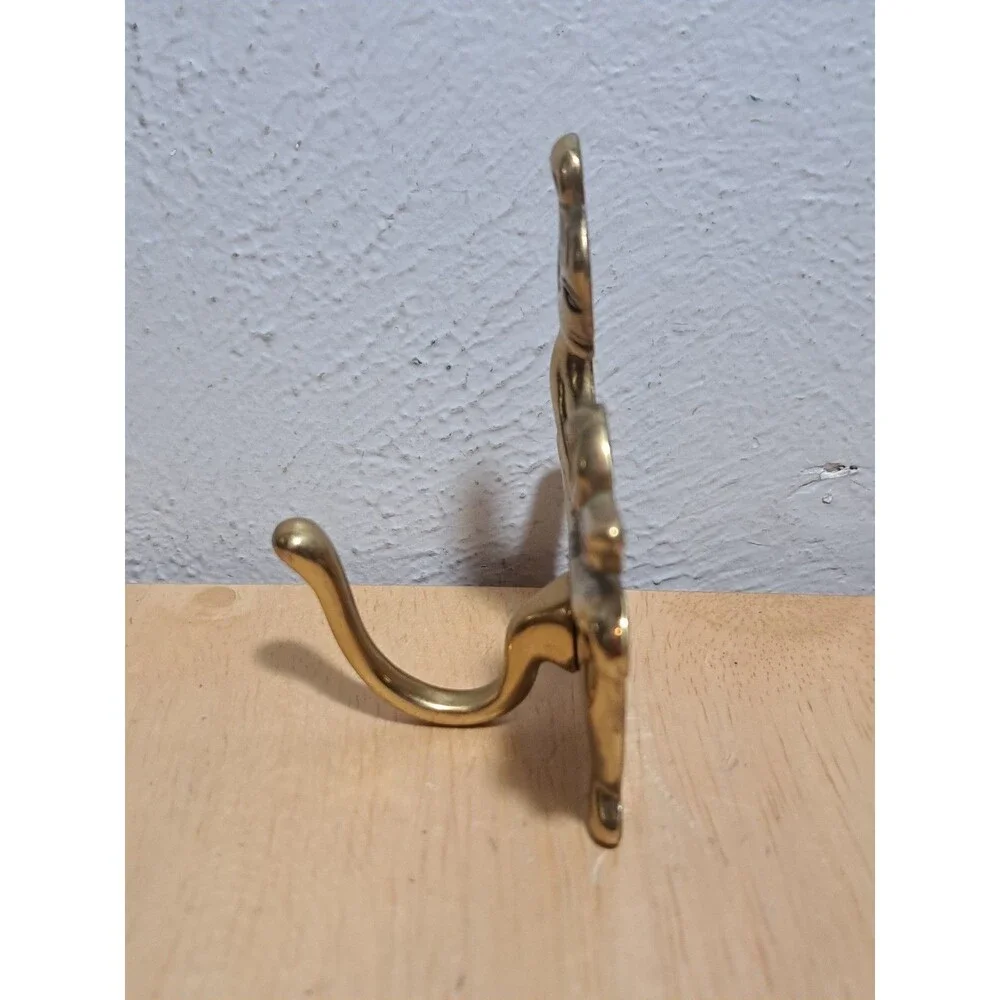 Vintage Brass Wall Hook Woman in Bathtub Gold Bathroom Wall-Mounted